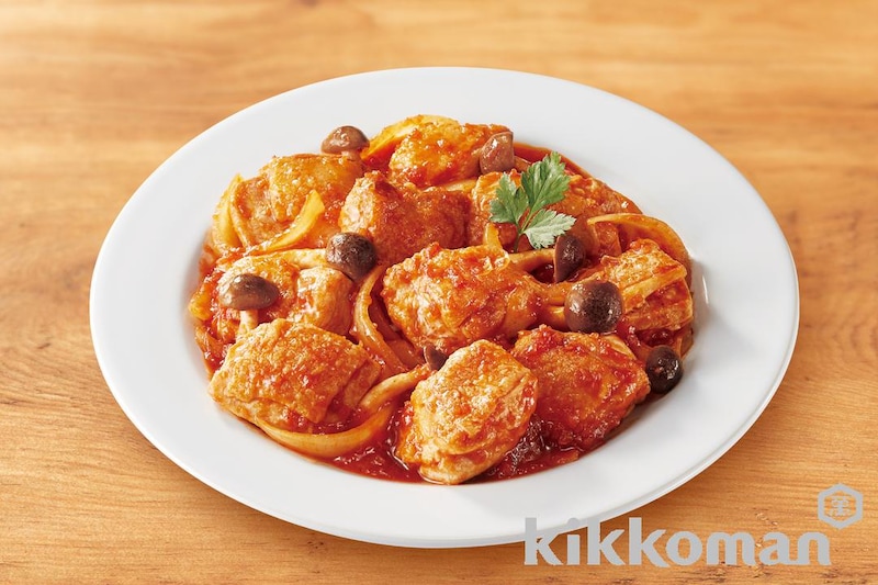 鶏肉のトマト煮【煮込まない!からめるだけの簡単おかず】(洋食おまかせ トマトソース使用)