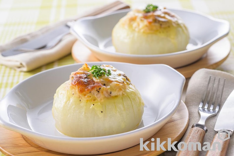 とろ~りおいしい!新玉ねぎとツナの丸ごとグラタン