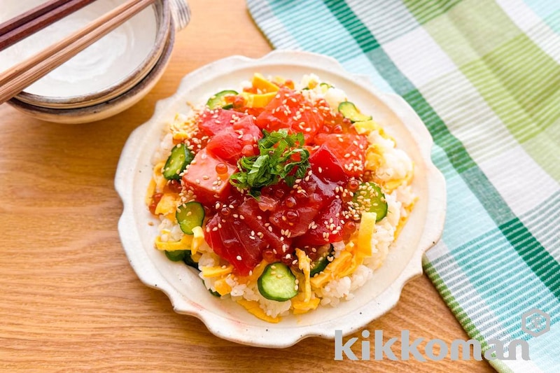 ちらし寿司風!だししょうゆ漬け混ぜご飯