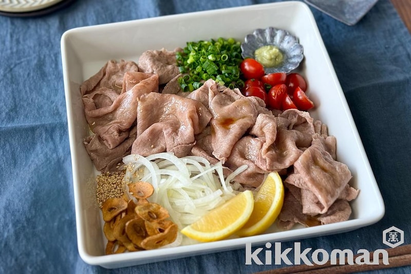 牛しゃぶの薬味たっぷりサラダ