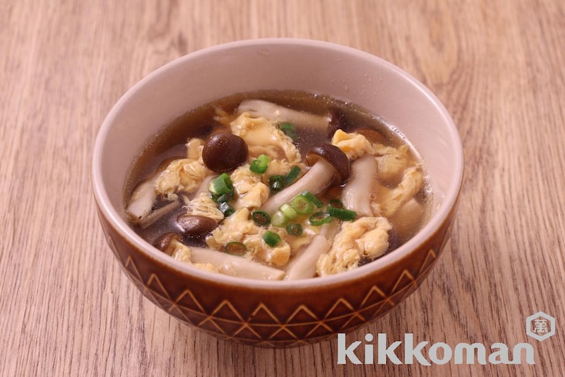 しめじと卵のスープ(だし重ね本つゆ使用)
