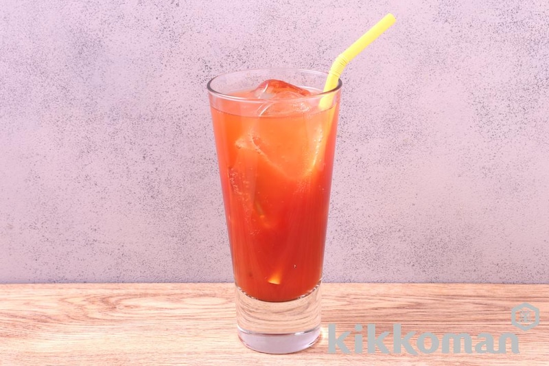 リコピンリッチフルーティーの炭酸割り