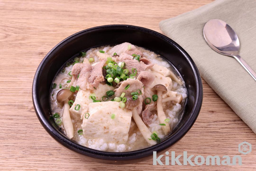 豆腐ごま白味噌クッパ（うちのごはん使用）