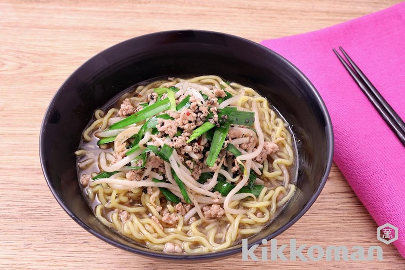 にらともやしの黒ごま担々麺(うちのごはん使用)