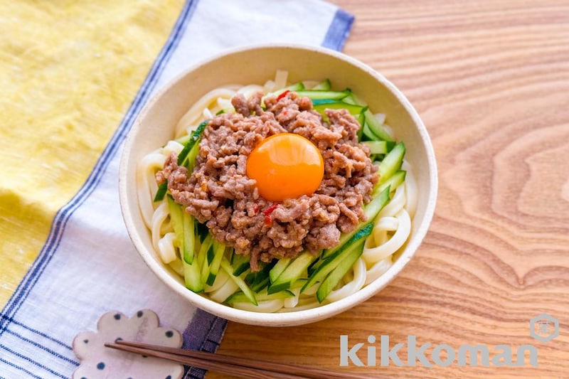 冷やしピリ辛肉みそうどん【レンジでつくれる!】