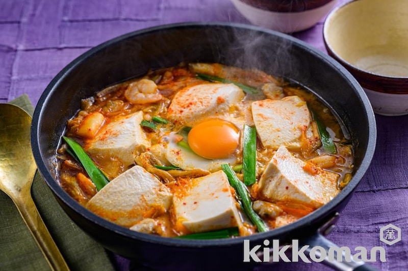 ワンパンでほったらかし!ご飯がすすむおかずスンドゥブ【包丁・まな板不要】