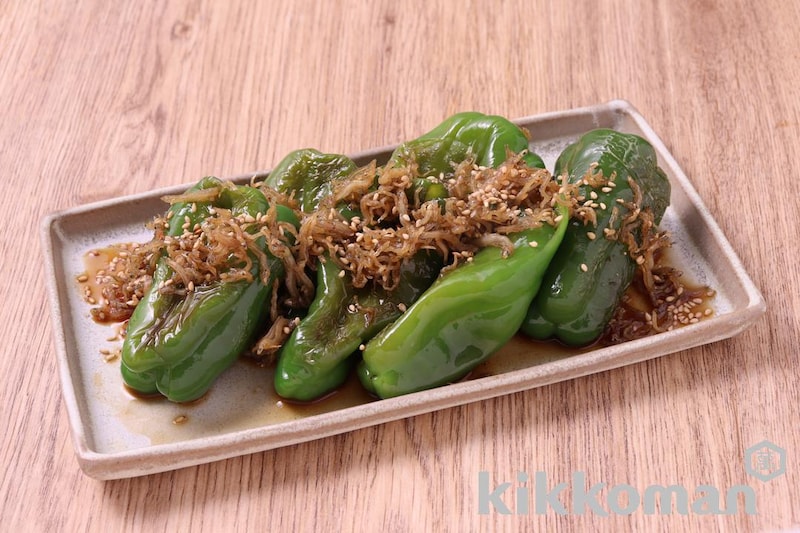 まるごとピーマンとじゃこのさっと煮(基本のおかずつゆ使用)