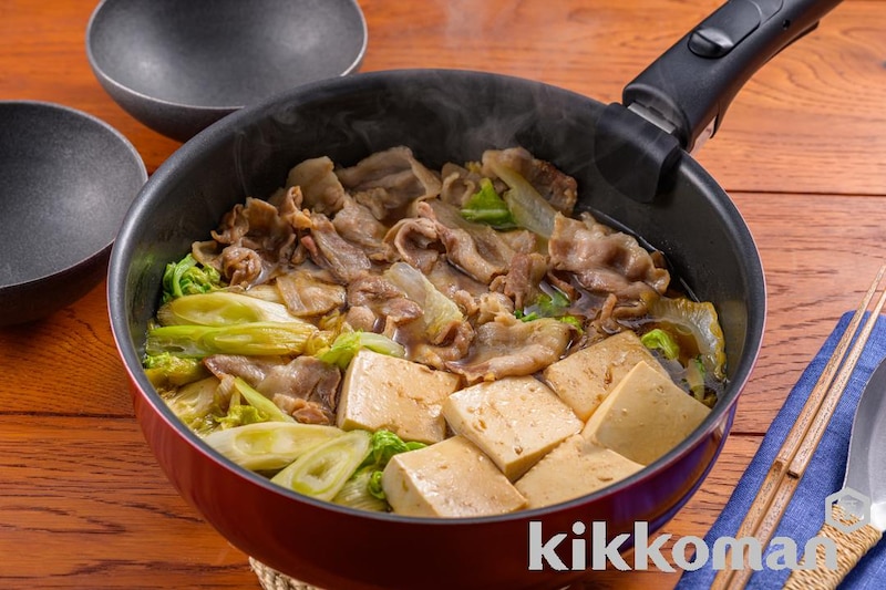 ワンパンで!肉豆腐風おかず鍋(基本のおかずつゆ使用)