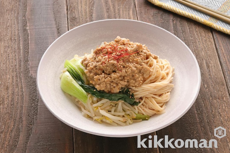 冷やしごまみそ担々麺【野菜もしっかりとれる一品】(大豆麺細麺使用)