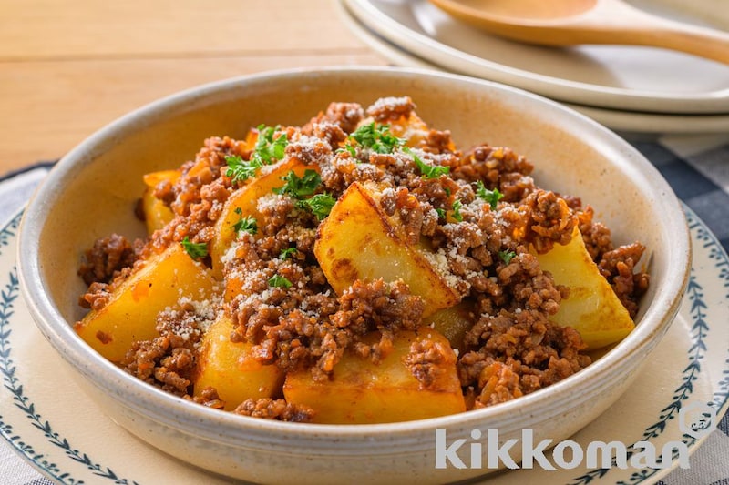 焼肉のたれで簡単!じゃがいものボロネーゼ