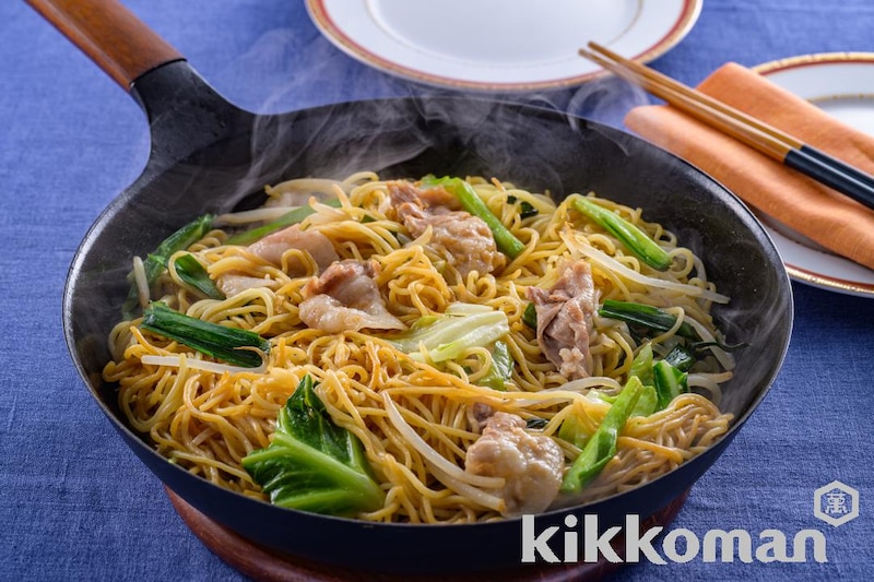 ワンパンで簡単!上海風焼きそば【包丁・まな板不要】