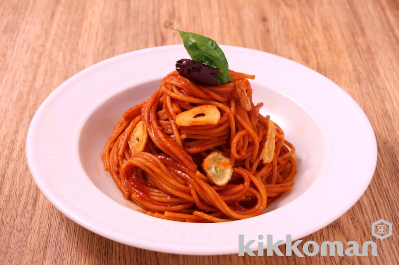 トマト飲料で!暗殺者のパスタ【焦がしてつくる話題のパスタ】(リコピンリッチ トマト飲料使用)