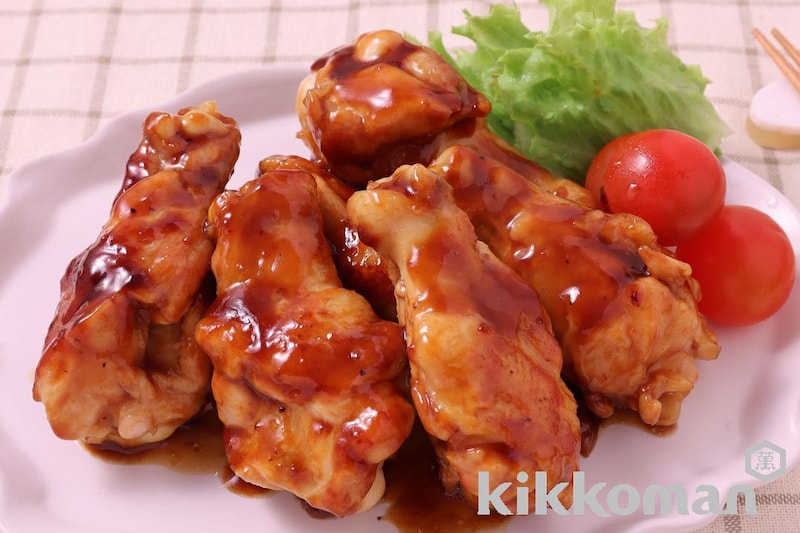 味つけ簡単!手羽元のにんにく醤油炒め(クセになる 豚脂にんにく醤油だれ使用)