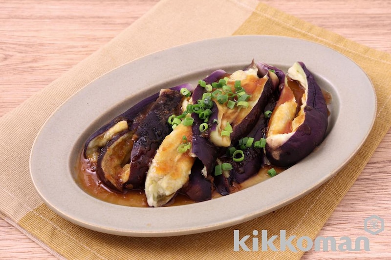 レンジで簡単!おろしのたれで食べる蒸しなす(わが家は焼肉屋さん使用)