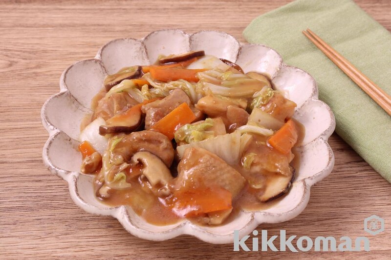 鶏ももと白菜のみぞれあん(わが家は焼肉屋さん使用)