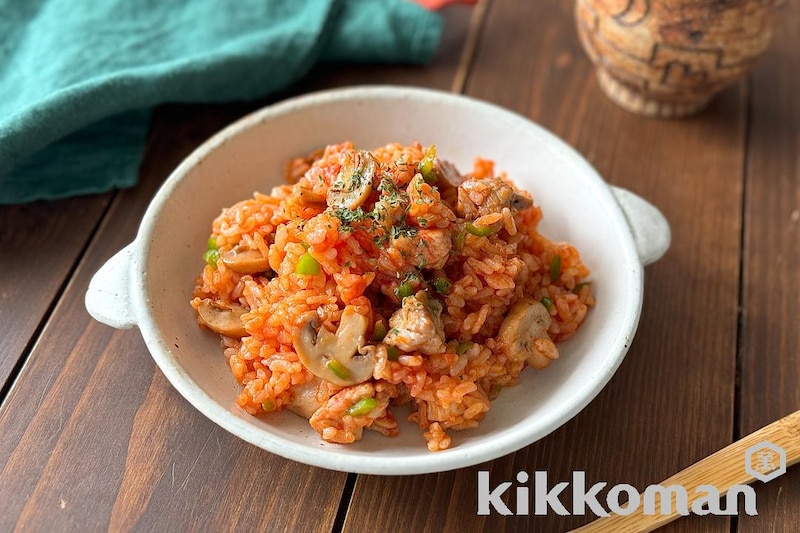 レンジでチキンライス【本みりんで酸味まろやか】