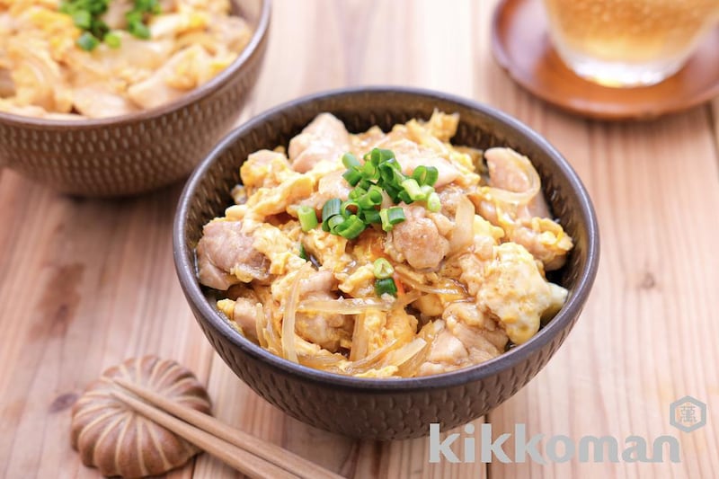 レンジで親子丼