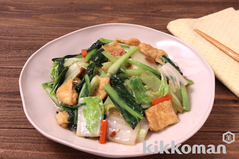白菜と小松菜のうま煮【1/2日分の野菜使用】(うちのごはん使用)