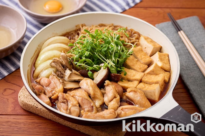フライパンでお手軽! 鶏すき焼き