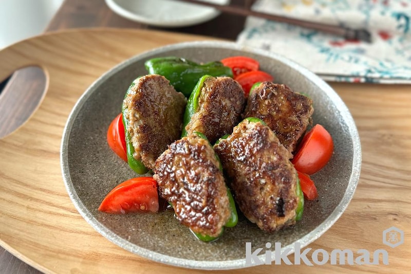 甘辛味が絶品!ピーマンの肉詰め