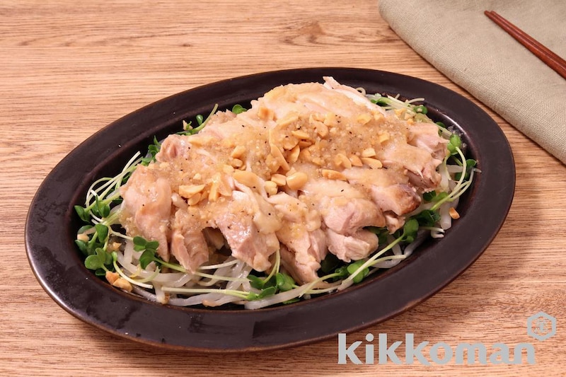 レンジで!さっぱり塩だれのよだれ鶏風(わが家は焼肉屋さん使用)