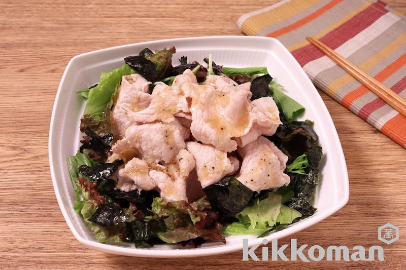 さっぱり塩だれのチョレギ風冷しゃぶサラダ(わが家は焼肉屋さん使用)