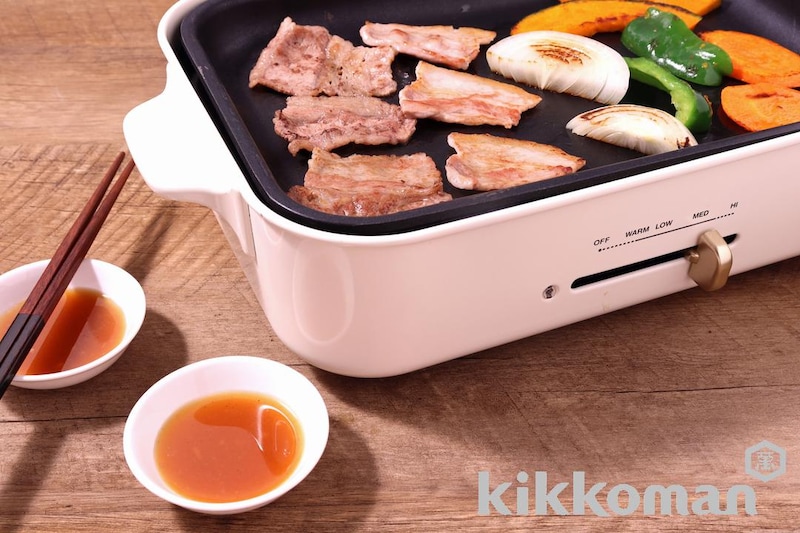 贅沢果実だれで食べる!焼肉(わが家は焼肉屋さん使用)