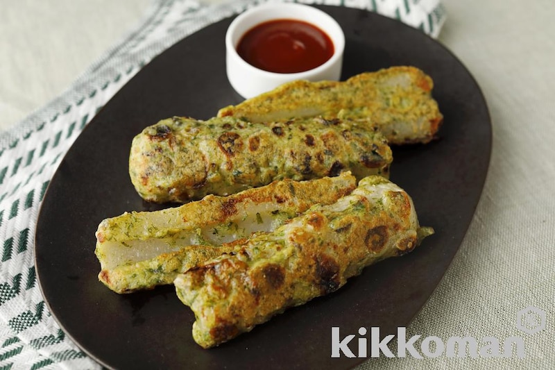 ちくわのチーズピカタ【たんぱく質が摂れるサプリ副菜】