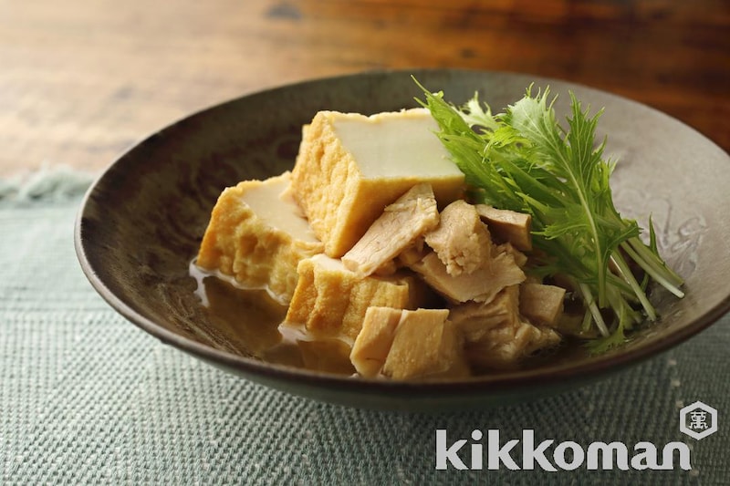厚揚げとツナのめんつゆ煮【たんぱく質が摂れるサプリ副菜】