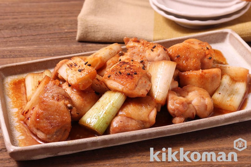 鶏とねぎのしぼ生焼き【味つけは生しょうゆだけ】