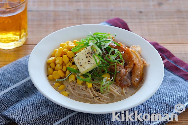 豚バラねぎ味噌ラーメン(大豆麺細麺使用)