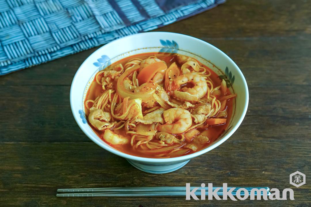韓国風海鮮ちゃんぽん風(大豆麺細麺使用)