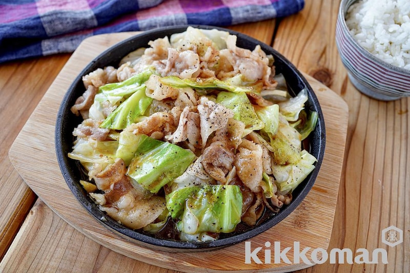 豚バラキャベツのにんにくしょうゆ炒め(cotoさん)