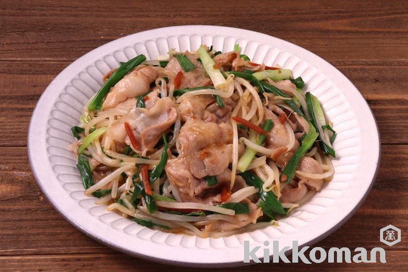 もやしとわけぎのにんにく醤油炒め(うちのごはん使用)