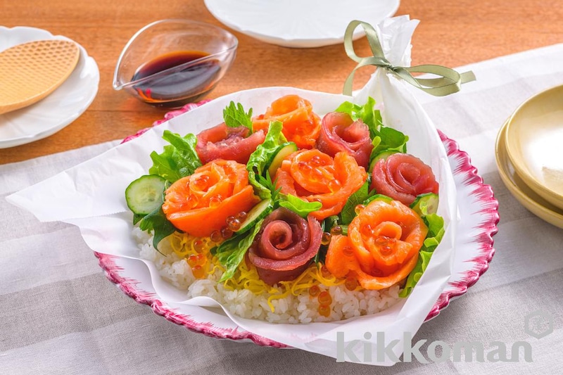 花束ちらし寿司(味わいリッチ減塩しょうゆ使用)