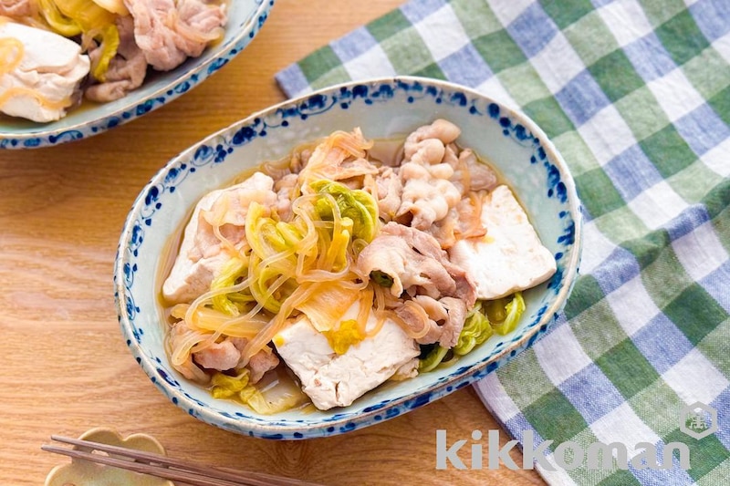 だししょうゆでつくる 豚バラ白菜のすき煮風