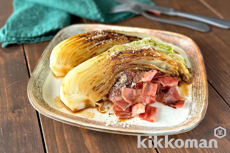 ごろっと白菜のだししょうゆ焼き