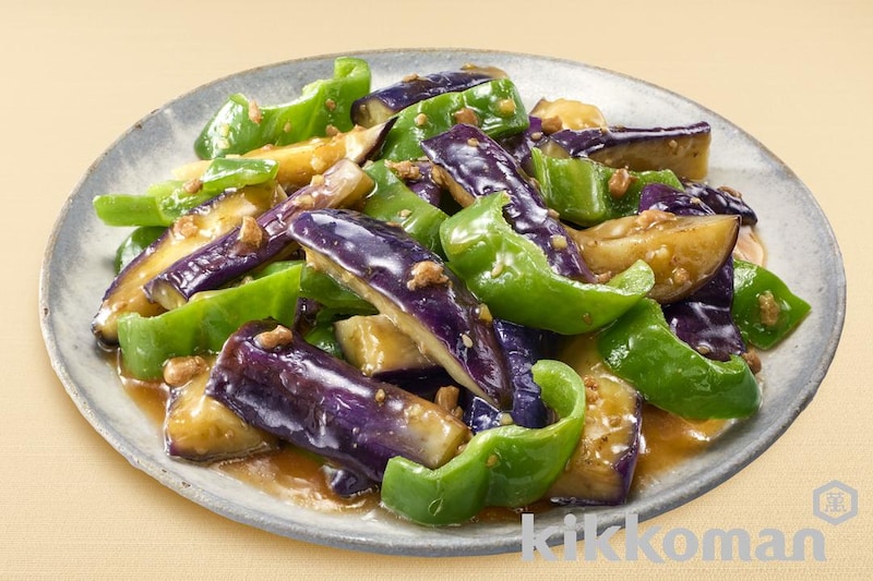 なすとピーマンの香味しょうゆ【1/2日分の野菜使用】(うちのごはん使用)