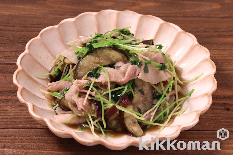 レンジで簡単!豚バラと豆苗の蒸しおかず