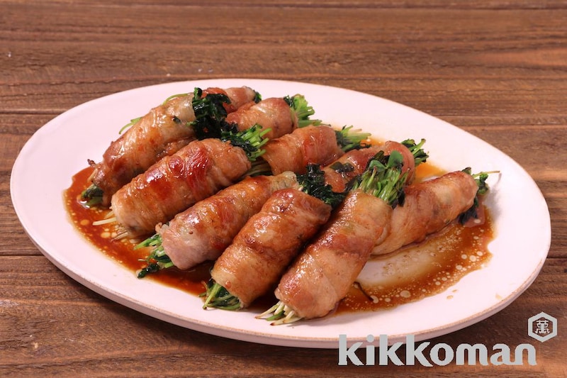 豆苗の肉巻き(基本のおかずつゆ使用)