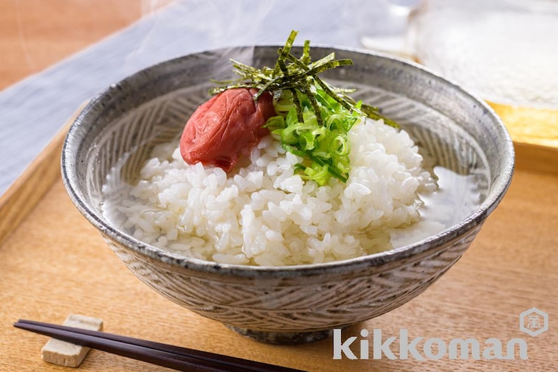 白だし梅茶漬け