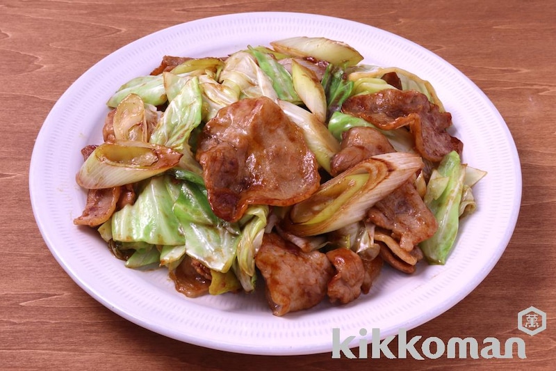 キャベツとねぎのガリバタ醤油炒め(うちのごはん使用)