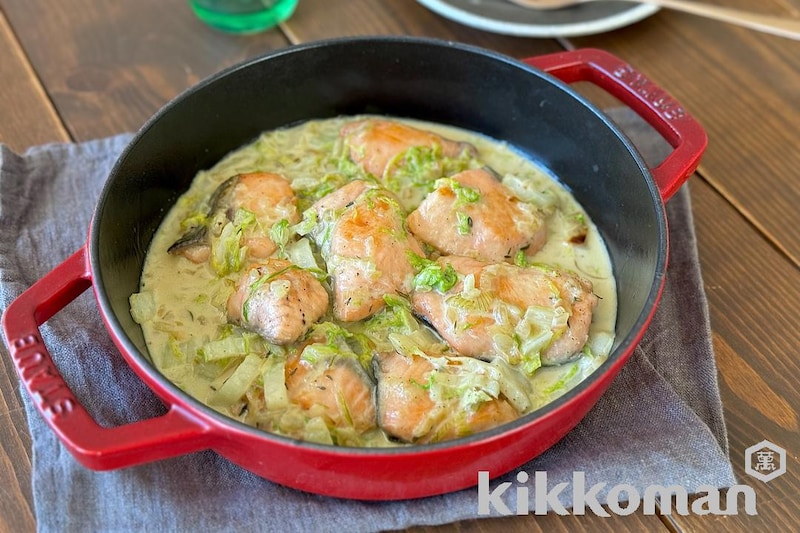 鮭と白菜のクリーム煮