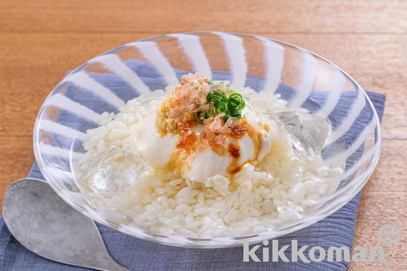 冷奴の冷やしだし茶漬け(八代目儀兵衛)