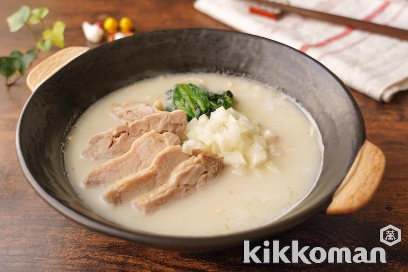 鶏白湯ラーメン(大豆麺細麺使用)