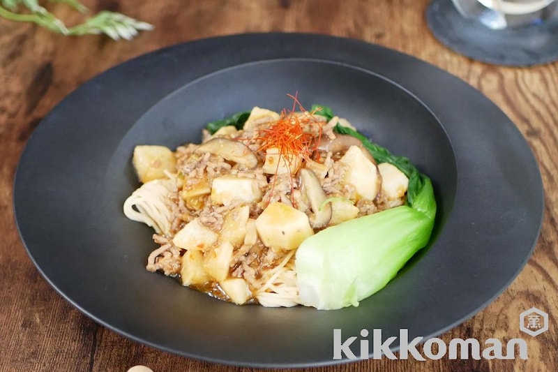 麻婆麺(大豆麺細麺使用)【長芋でさっぱり食べやすい!】