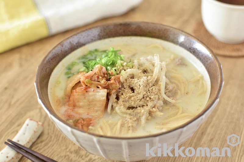 大豆麺で!豆乳ごまみそ麺(大豆麺細麺使用)