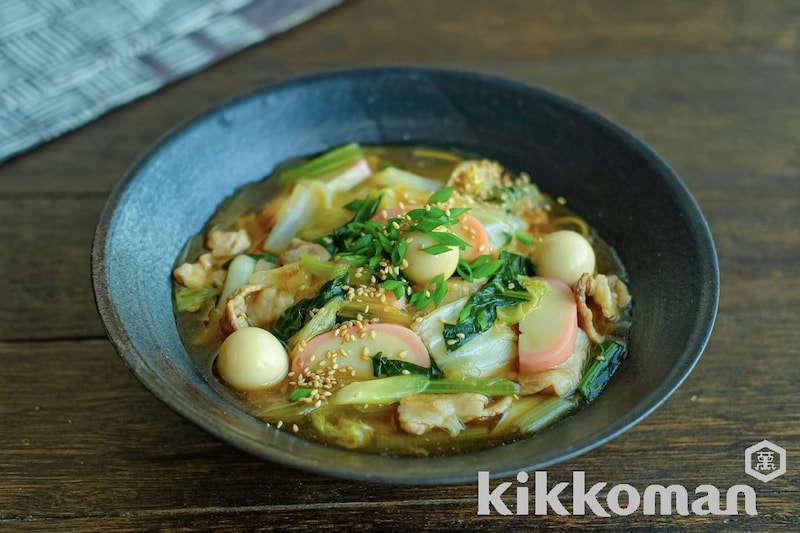 大豆麺で具だくさんとろみ麺(大豆麺細麺使用)