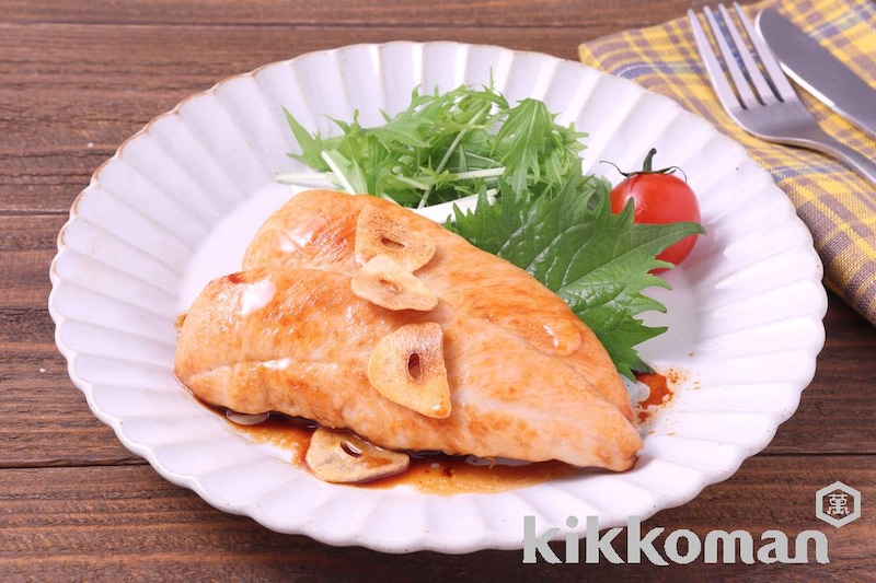 鶏ささ身のしぼ生ステーキ【味つけは生しょうゆだけ】