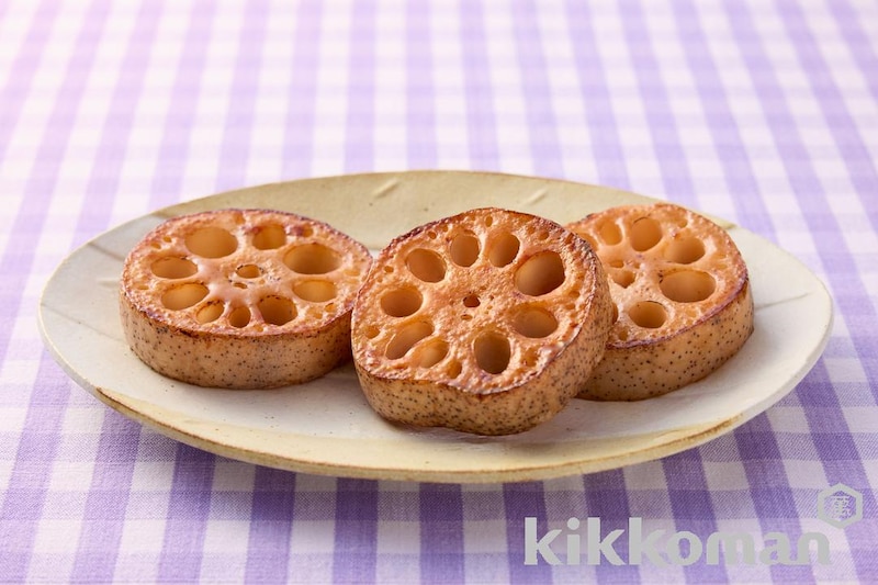 れんこんのしぼ生ステーキ【味つけは生しょうゆだけ】